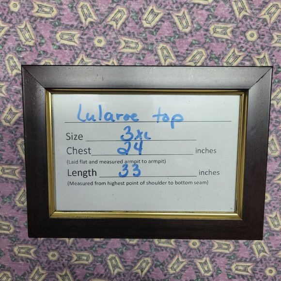 Lularoe Shirt Top Tunic Pink Star Pattern Womens 3XL Plus Casual Comfortable - Picture 6 of 7